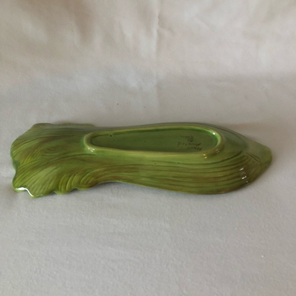 Spoon Rest Condiment Vegetable Dish Celery Design - Picture 7 of 12